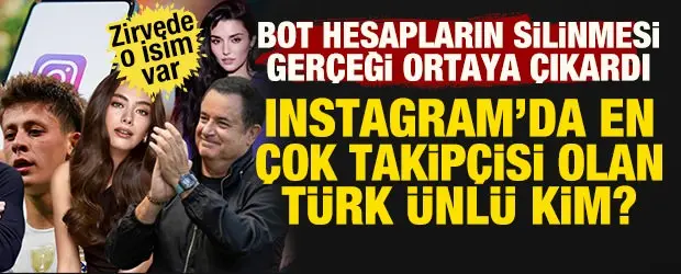 Instagram’da en çok takipçiye sahip Türk ünlü belli oldu