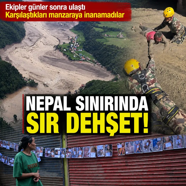 Nepal’de sel felaketinin dehşeti