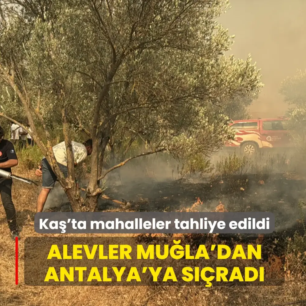 Alevler Muğla'dan Antalya'ya sıçradı