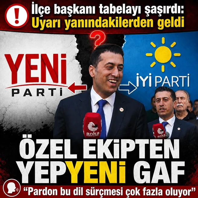 Yeni Parti’de kürsü gafı