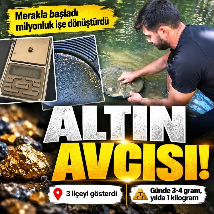 Türkiye'nin derelerinde altın arıyor