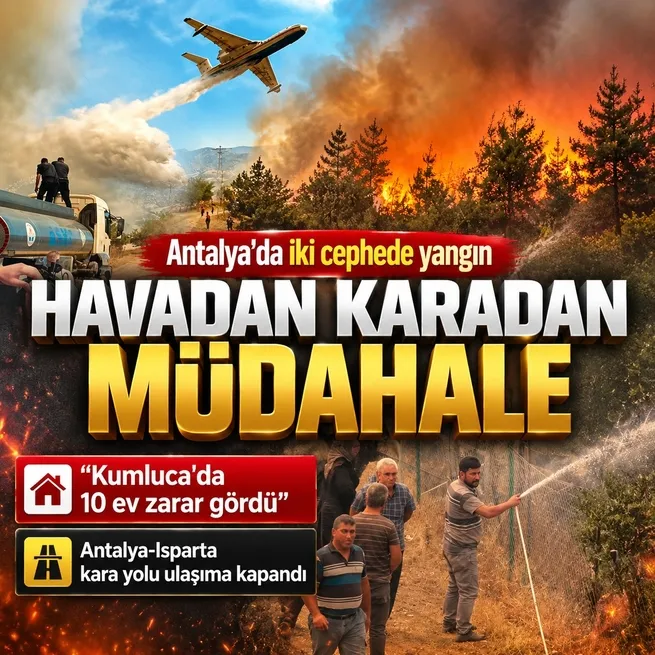 Antalya-Isparta yolu çift yönlü trafiğe kapatıldı