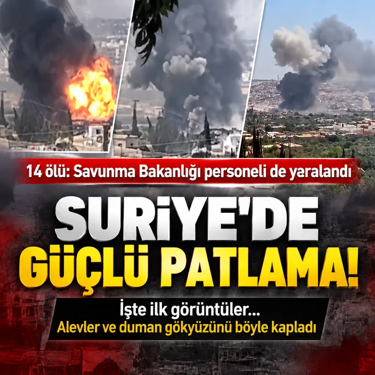 Suriye'de şiddetli patlama