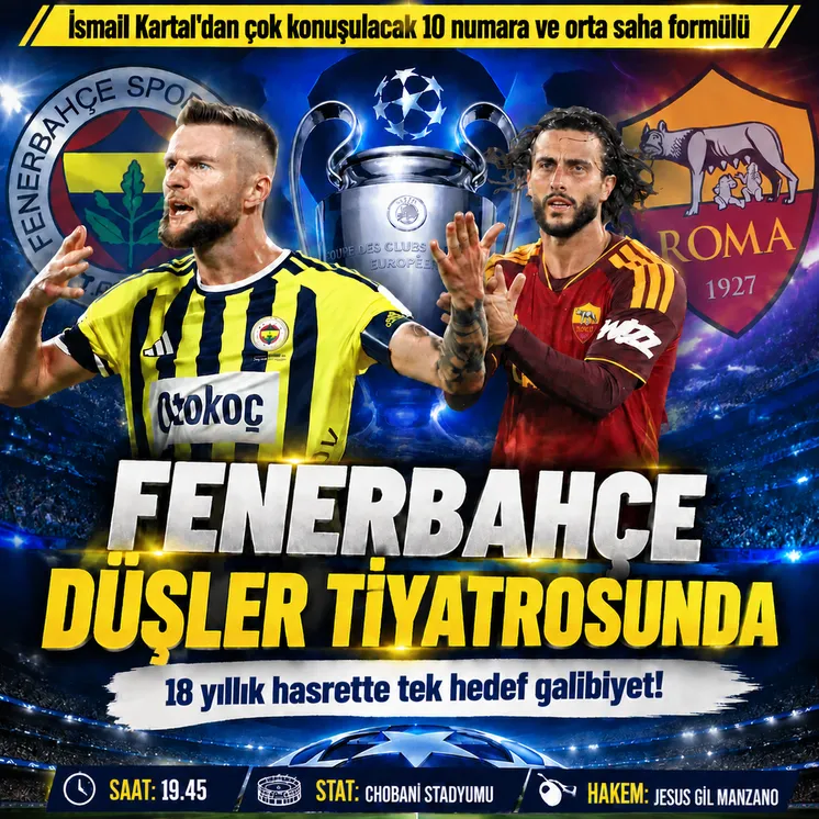 Fenerbahçe Roma maçıyla Şampiyonlar Ligi'ne 18 yıl sonra geri dönüyor