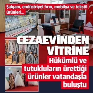 Cezaevlerindeki hükümlü ve tutukluların meslek öğrenirken ürettiği ürünler