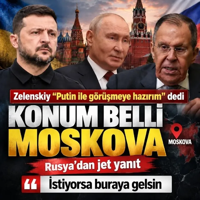 Rusya lideri Putin ile yüz yüze görüşmeye hazır olduğunu açıklayan Zelenskiy'e