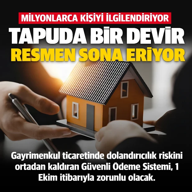 Tapuda 1 Ekim itibarıyla yeni sistem zorunlu oluyor