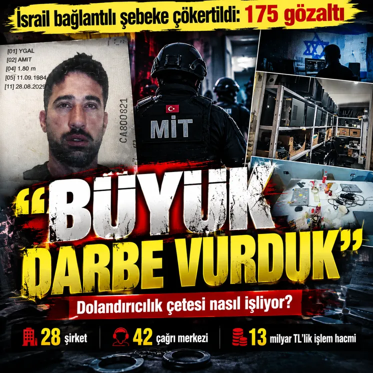 İsrail bağlantılı uluslararası dolandırıcılık şebekesine büyük darbe