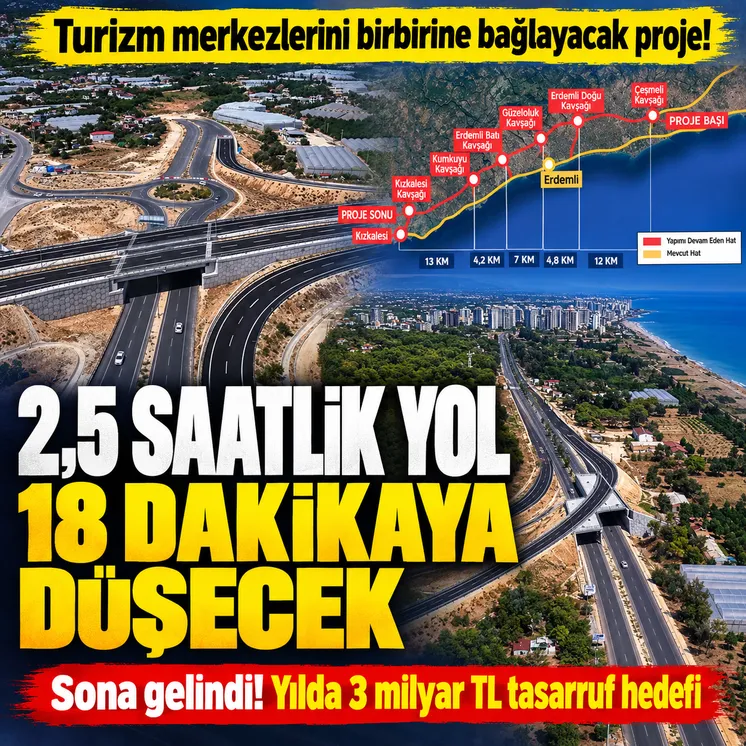 Çeşmeli-Kızkalesi Otoyolu’nda sona doğru