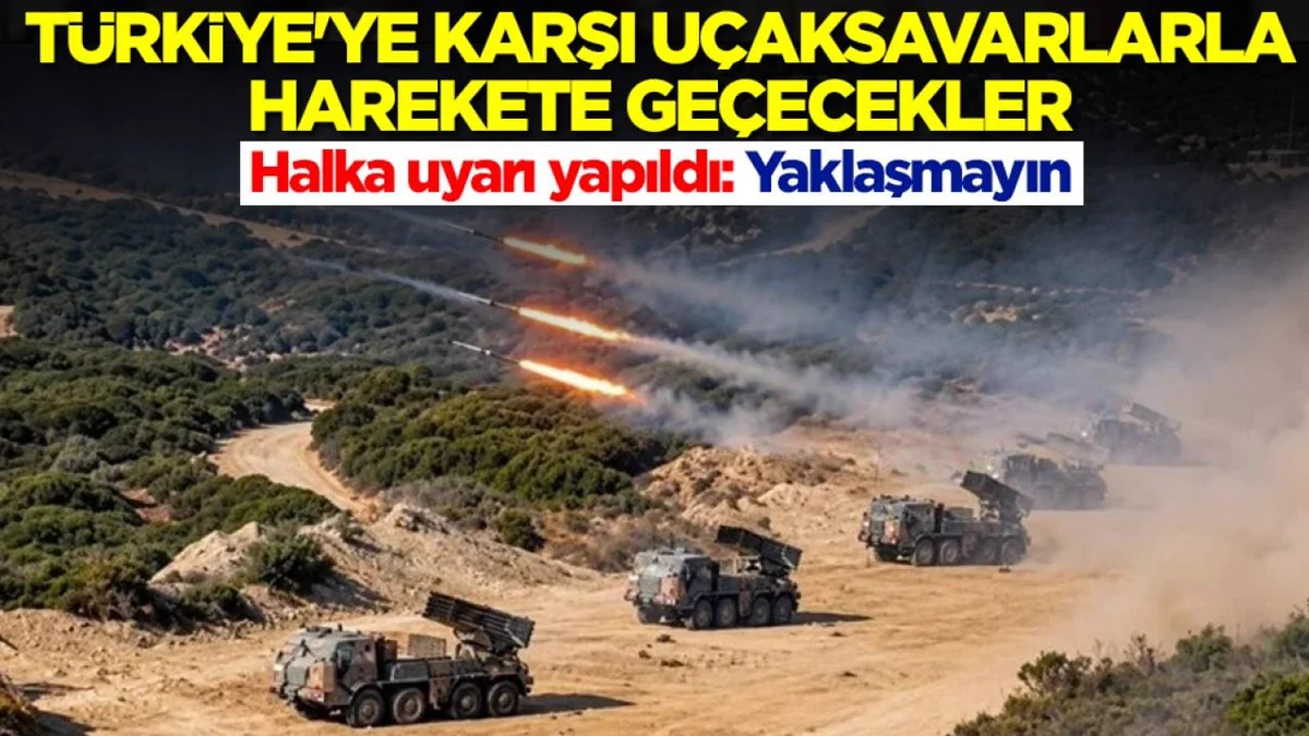Türkiye'ye çok yakın bir noktada uçaksavarlarla, ağır silahlarla ve tanklarla harekete geçiliyor