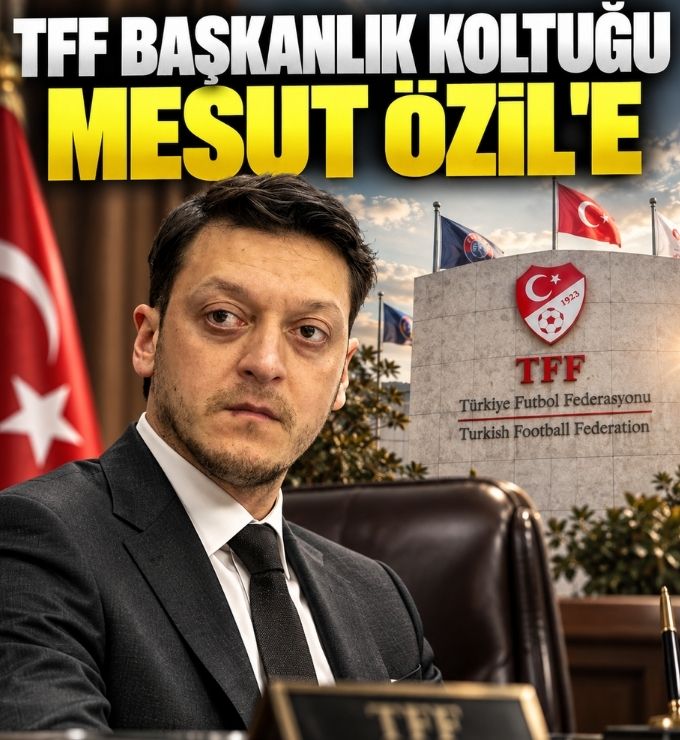TFF Başkanlık Koltuğu Mesut Özil'e