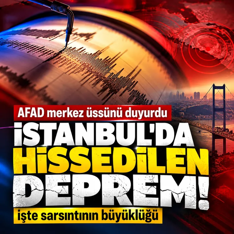 Marmara Denizinde Deprem