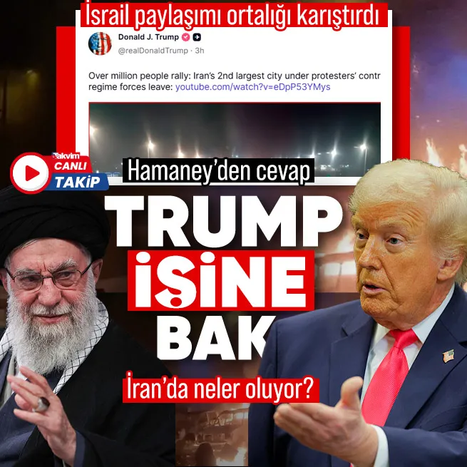 ABD Başkanı Donald Trump İran'da protestolar alevlenirken