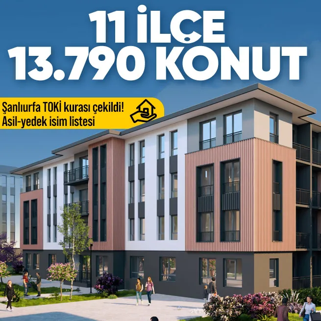 TOKİ tarafından Şanlıurfa'da inşa edilecek 13 bin 790 sosyal konutun kura çekimi