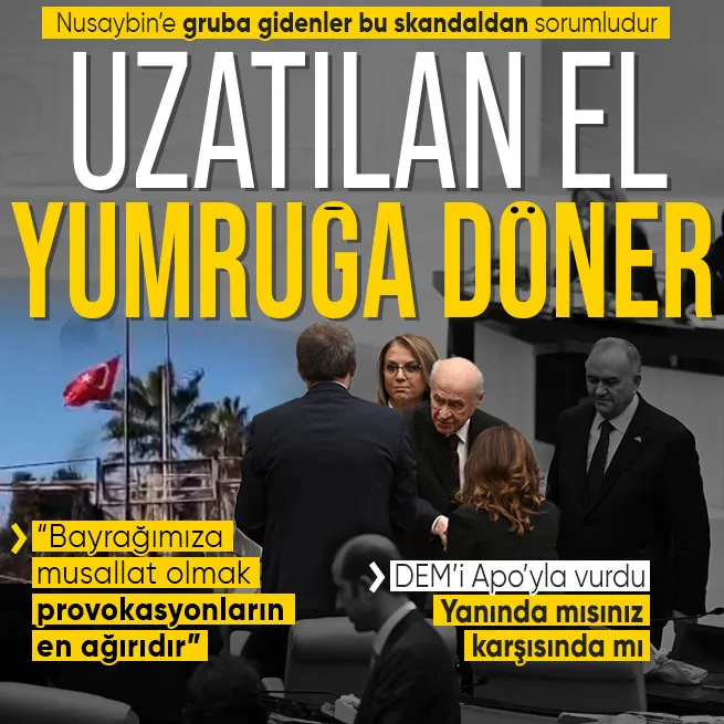 MHP lideri Devlet Bahçeli'den Nusaybin sınırındaki "bayrak" provokasyonuna tepki