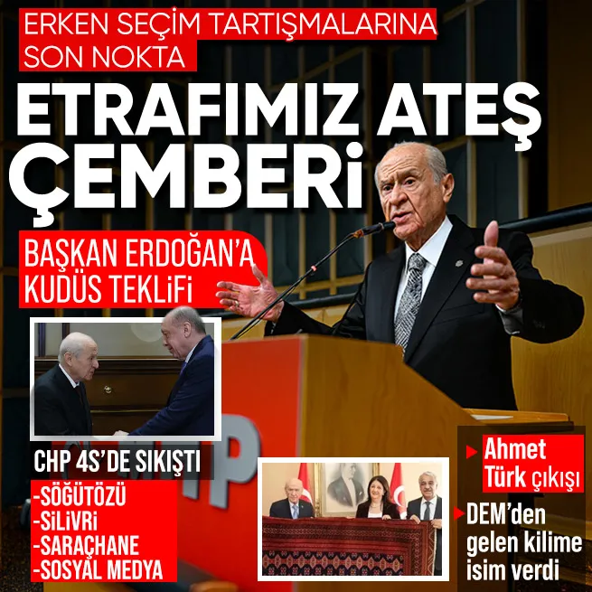 Bahçeli'den 'erken seçime' son nokta