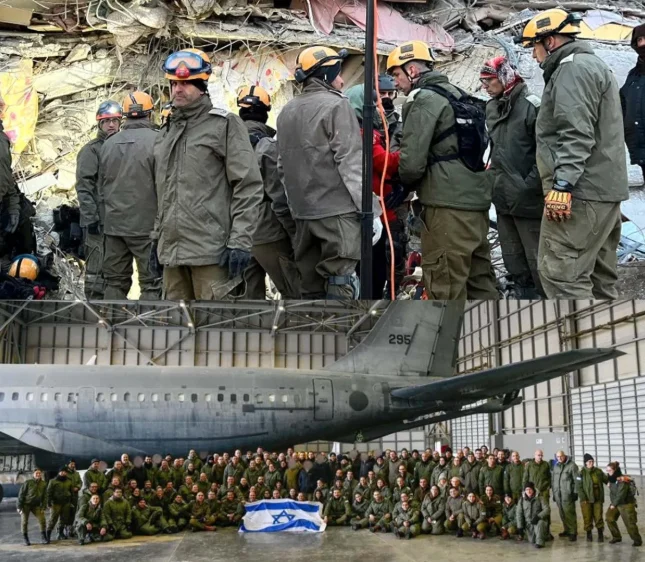 İsrail ordusuna bağlı Ulusal Arama Kurtarma birimi, 6 Şubat depreminin ardından 250'si doktor, 167'si özel eğitimli personel