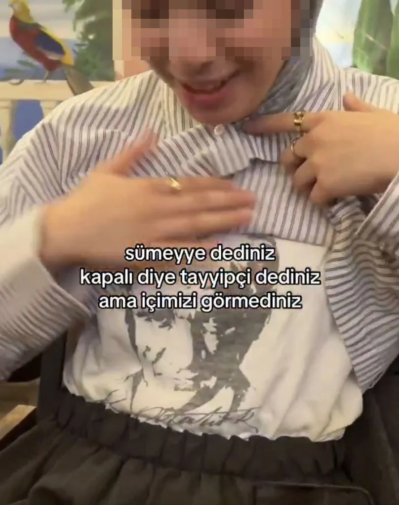 “Kapalı diye ‘Sümeyye’ dediniz, ‘Tayyipçi’ dediniz ama içimizi görmediniz”