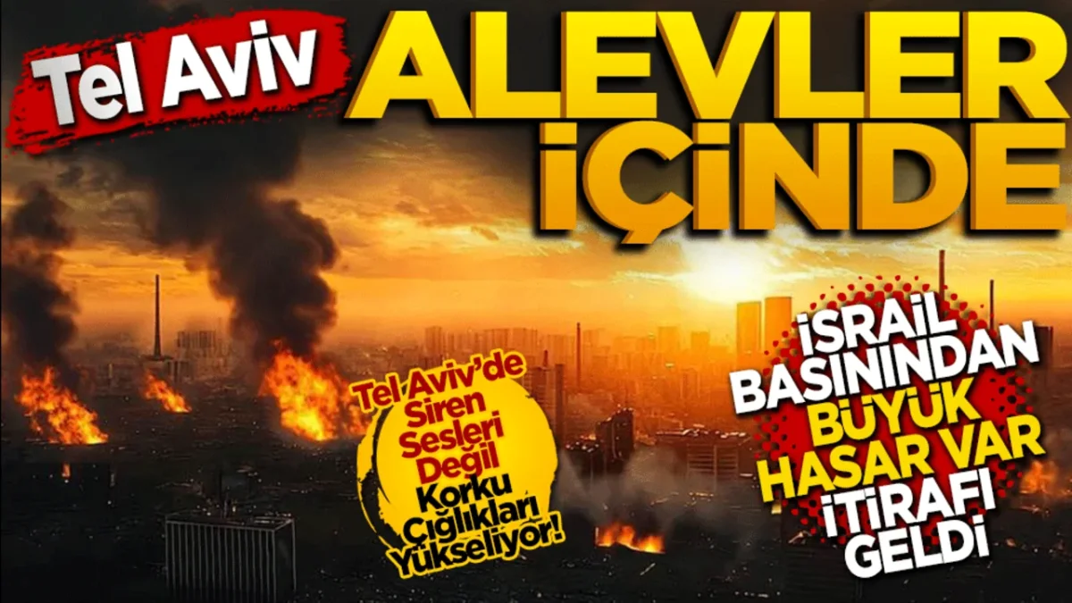 Tel Aviv alevler içinde