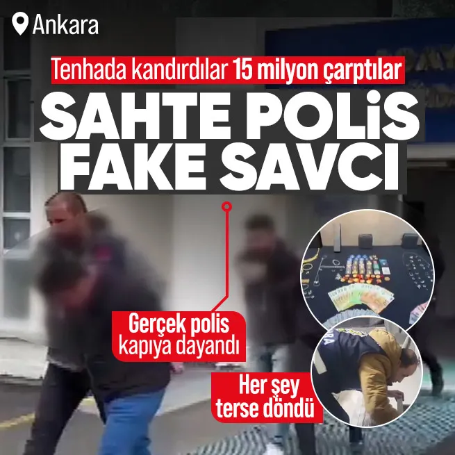 Sahte polis çetesine suçüstü