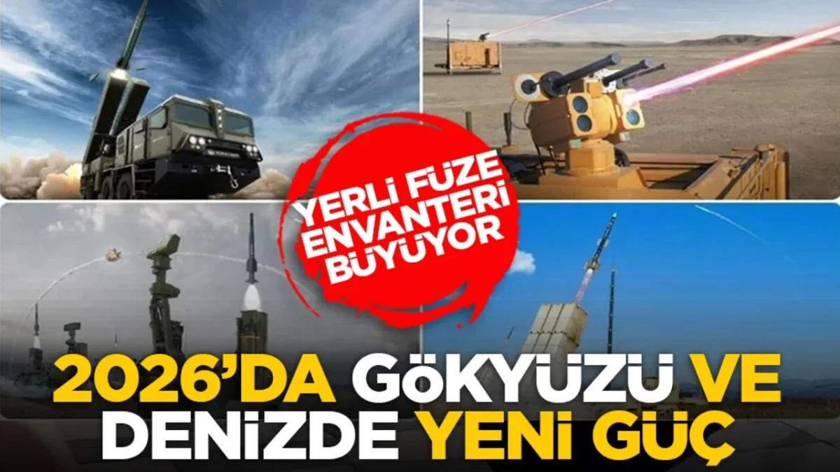 Türkiye’nin 2026 yılı bütçesinde üretmeyi ve kullanıma hazır hale getirmeyi hedeflediği füzelerin bazıları.