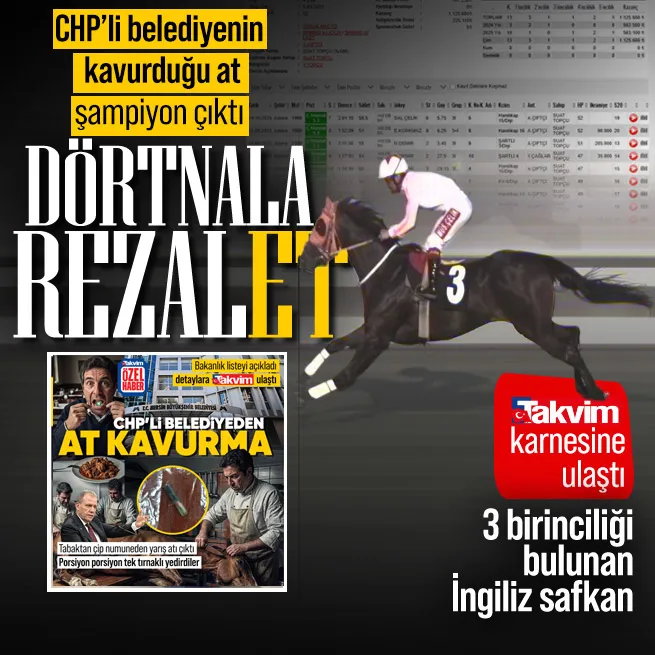CHP'li belediyenin vatandaşa yedirdiği at şampiyon Smart Latch çıktı