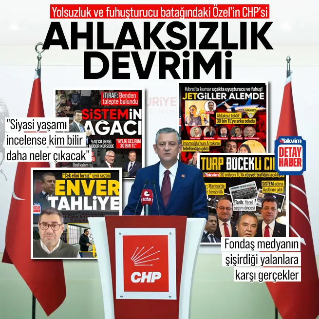 Yolsuzluk, fuhuş ve uyuşturucu çukurundaki CHP'nin ahlaksızlık devrimi