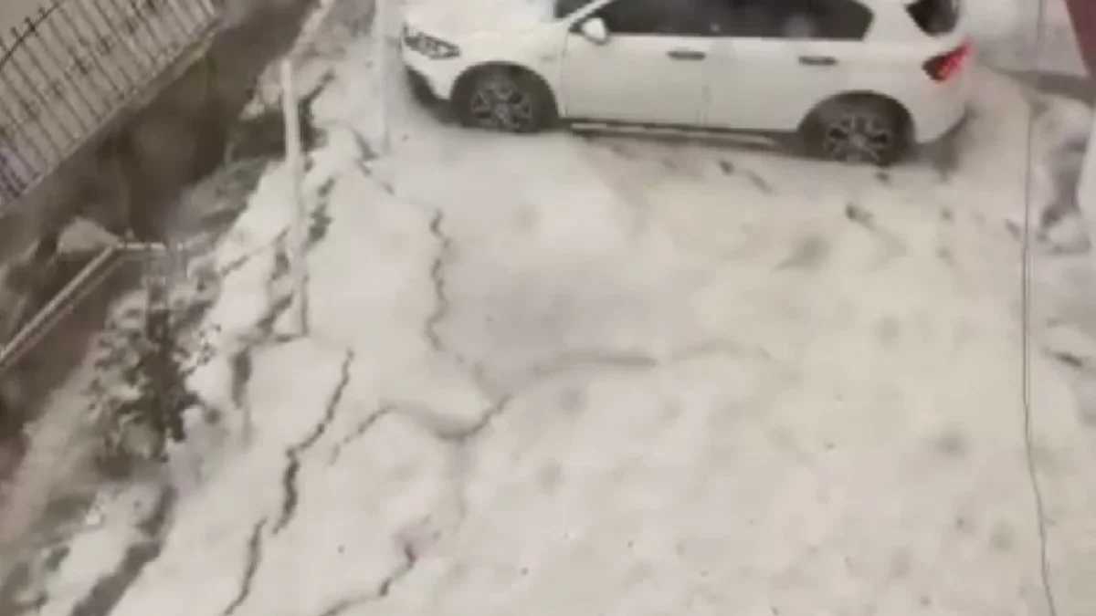 Adana'da sağanak ve dolu felaket