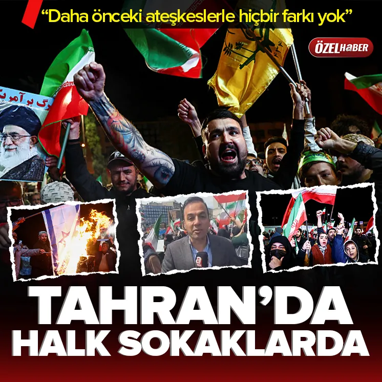 İran'da ateşkes kutlaması