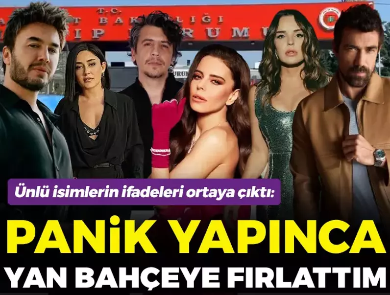 Ünlü isimlerin verdikleri ifadeler de ortaya çıktı