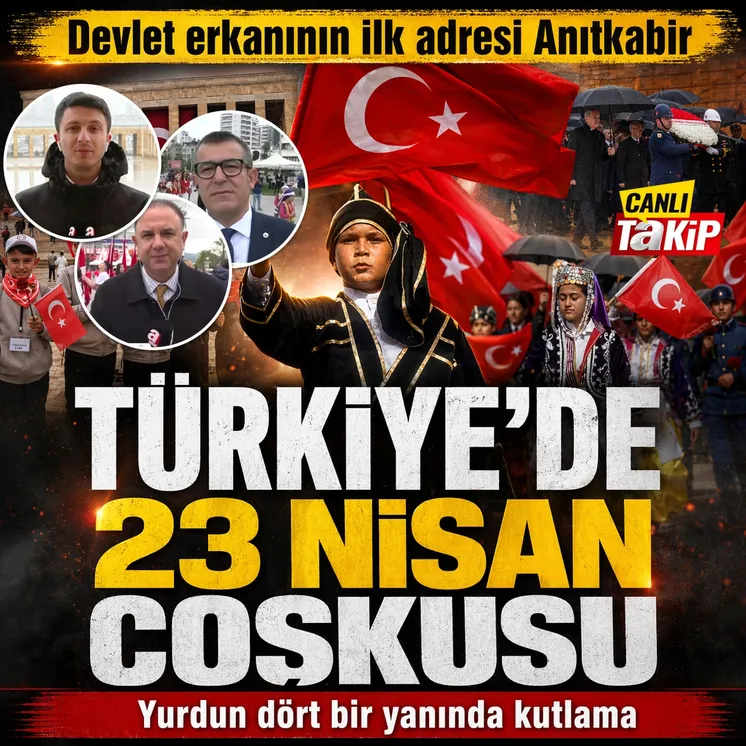 Türkiye'de 23 Nisan coşkusu