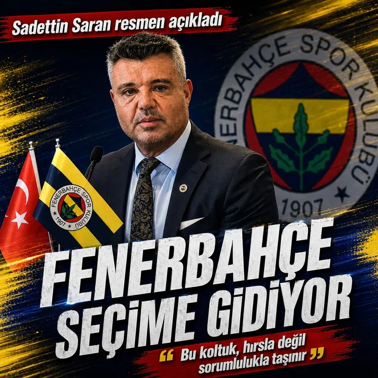 Sadettin Saran resmen açıkladı