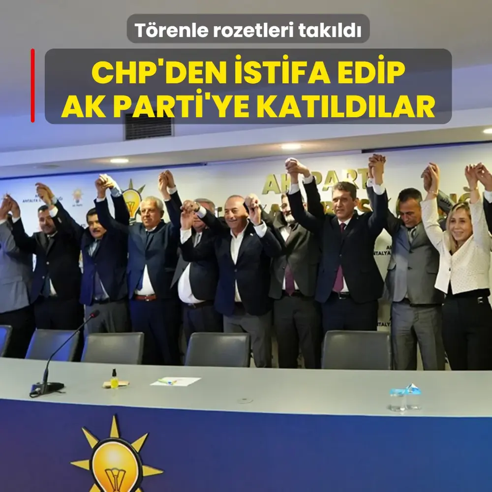 CHP'den istifa ederek AK Parti'ye katılan Serik Belediye Başkanı Kadir Kumbul