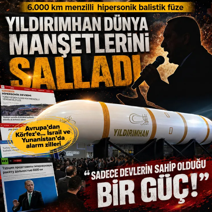 Türkiye'nin 6.000 km menzilli hipersonik balistik füzesi