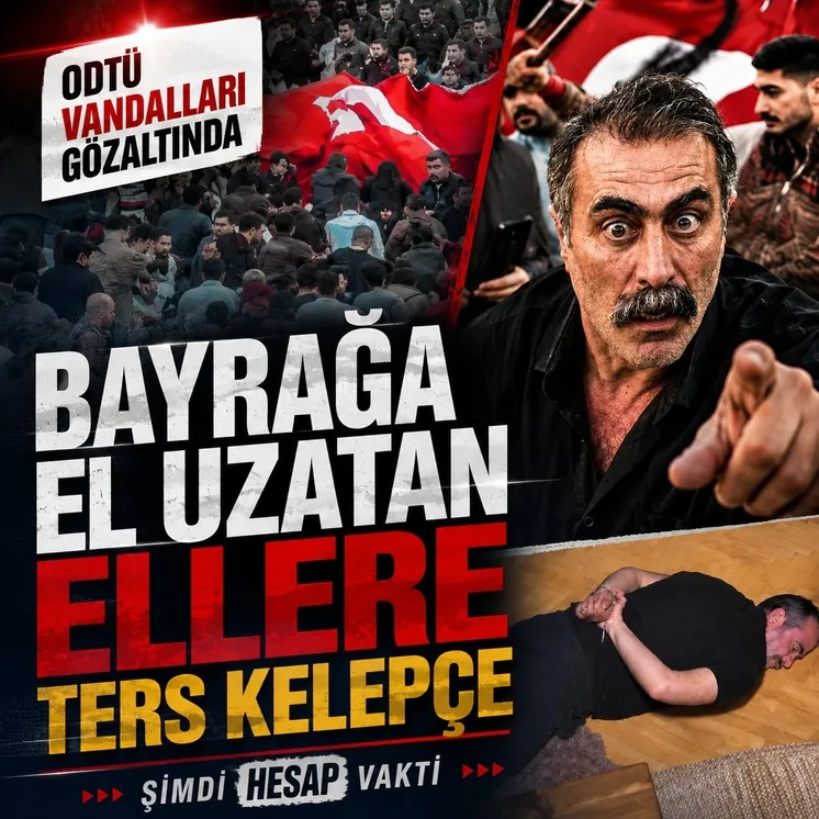 Türk bayrağı açan öğrencilere alçak saldırı düzenlendi