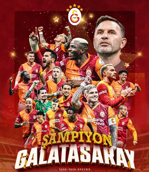 26. şampiyonluğunu yaşayan Galatasaray, Okan Buruk yönetiminde üst üste 4'üncü kez şampiyon oldu