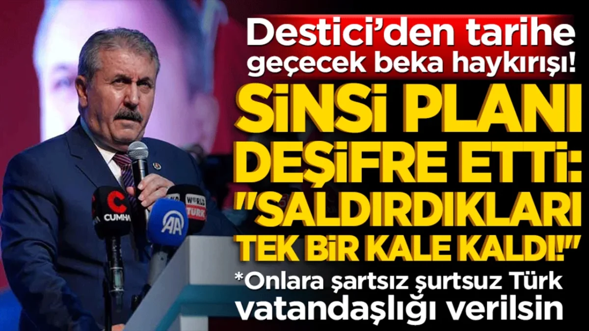 B&uuml;y&uuml;k Birlik Partisi (BBP) Genel Başkanı Mustafa Destici