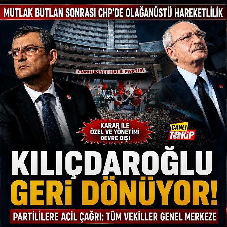 &Ouml;zel ile parti y&ouml;netimi g&ouml;revden uzaklaştırıldı
