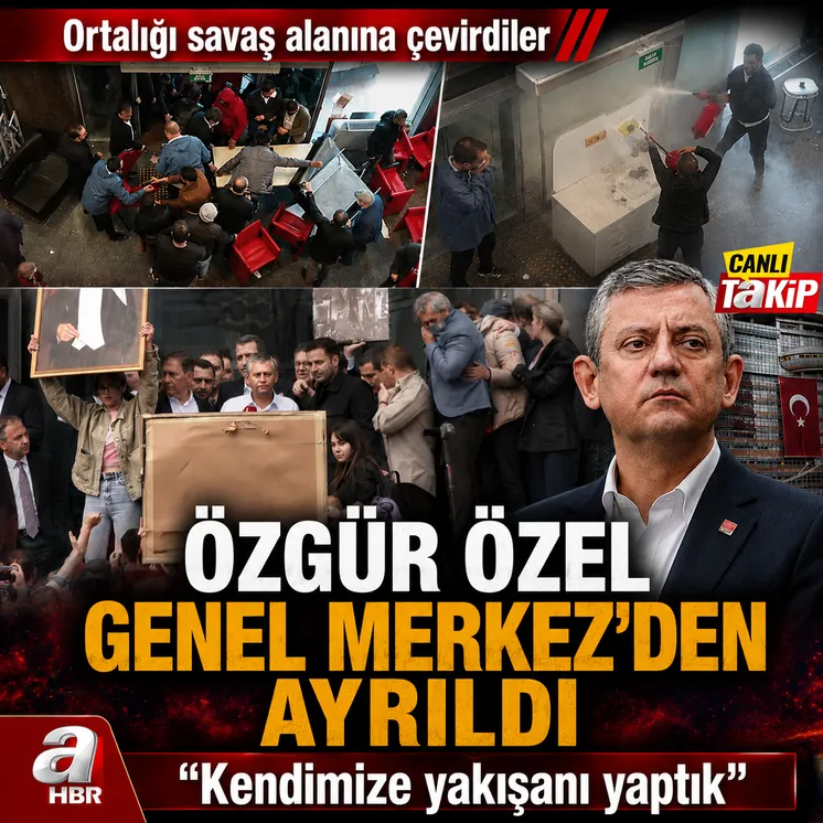 Polis CHP Genel Merkezi'ni tahliye etti
