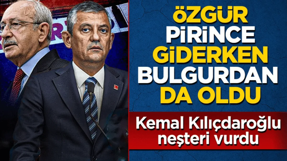 Kemal Kılı&ccedil;daroğlu neşteri vurdu
