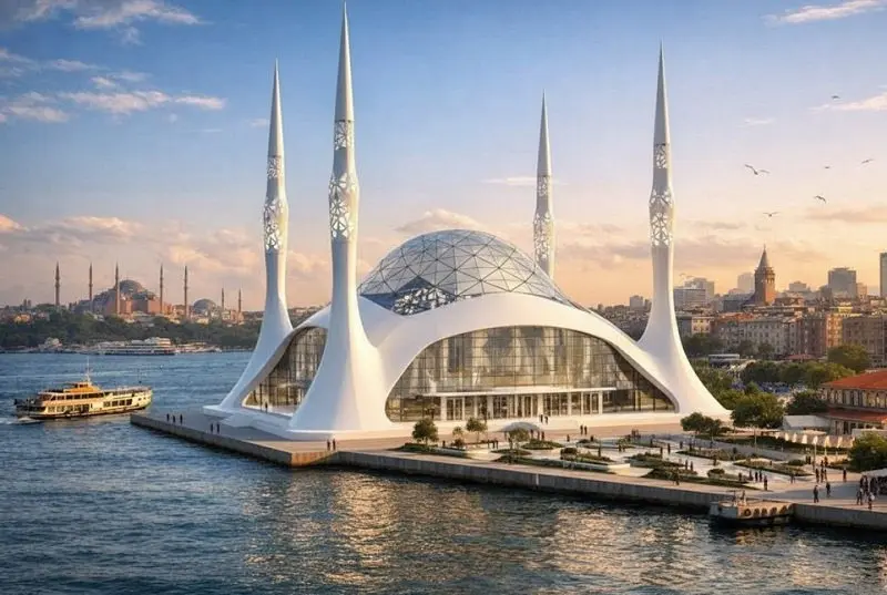 Kadık&ouml;y rıhtımda yapılması planlanan cami i&ccedil;in geri sayım başladı
