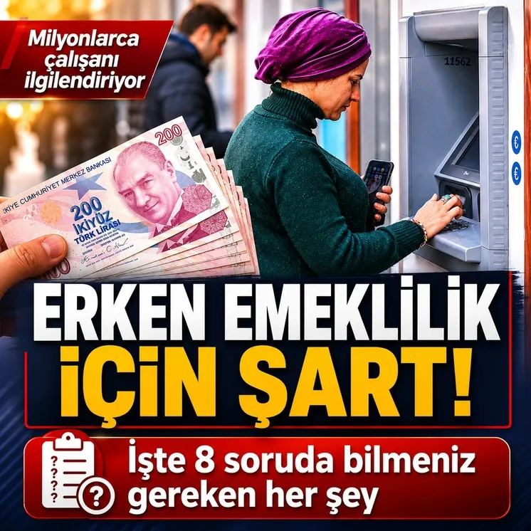 Milyonlarca &ccedil;alışanı ilgilendiren erken emeklilik şartı
