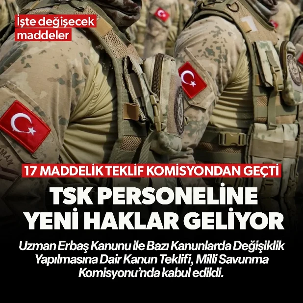 Uzman Erbaş Kanunu ile Bazı Kanunlarda Değişiklik Yapılmasına Dair Kanun Teklif