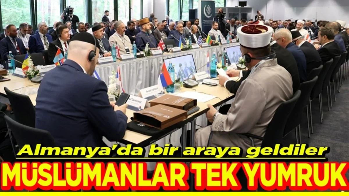 Almanya'nın K&ouml;ln kentinde d&uuml;zenlenen Doğu Avrupa, Kafkasya ve Orta Asya M&uuml;sl&uuml;manları Konferansı'nda