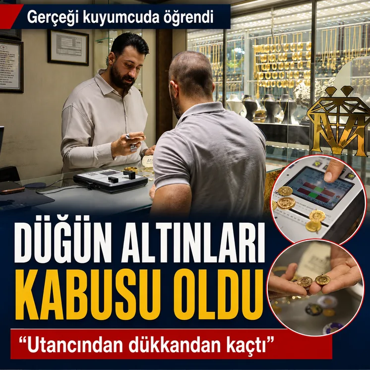 D&uuml;ğ&uuml;n altınları kabusu oldu