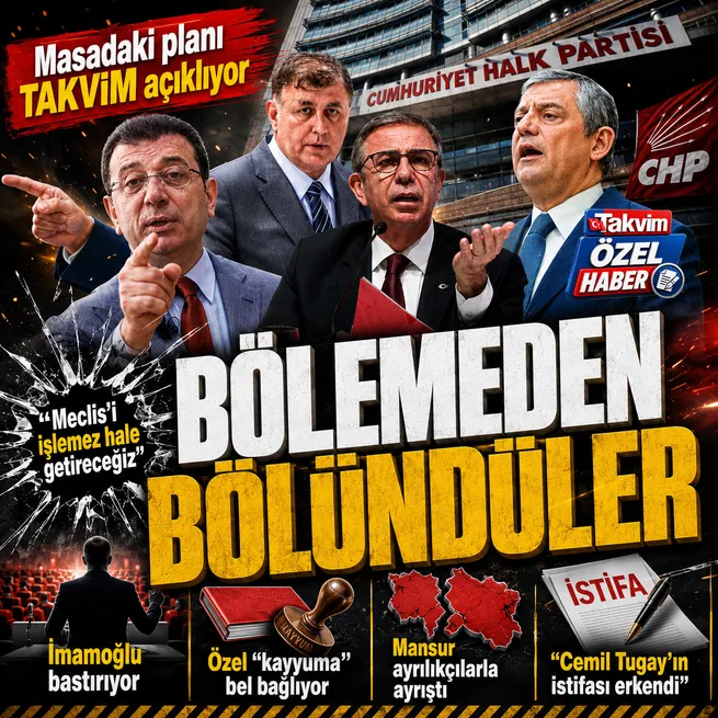 CHP'yi bölemeden bölündüler