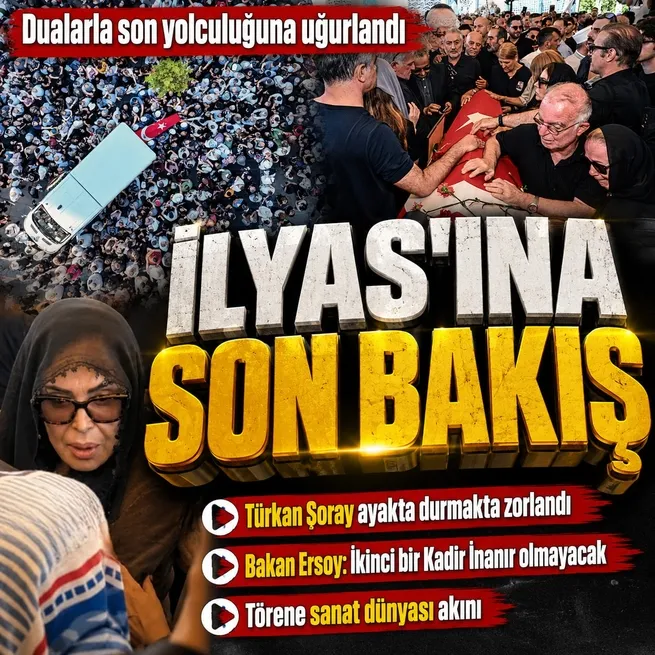 Kadir İnanır için Barbaros Hayrettin Paşa Camii'nde cenaze töreni düzenlendi