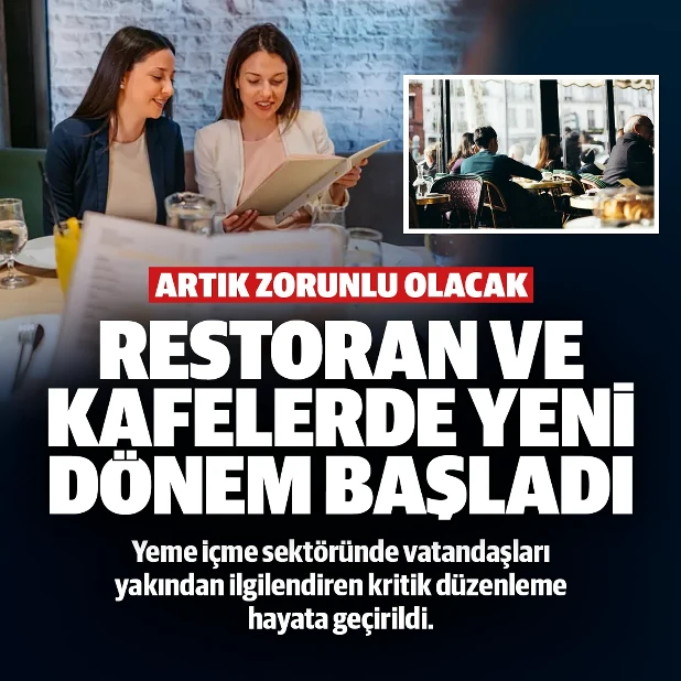 Restoran ve kafelerde yeni dönem başladı