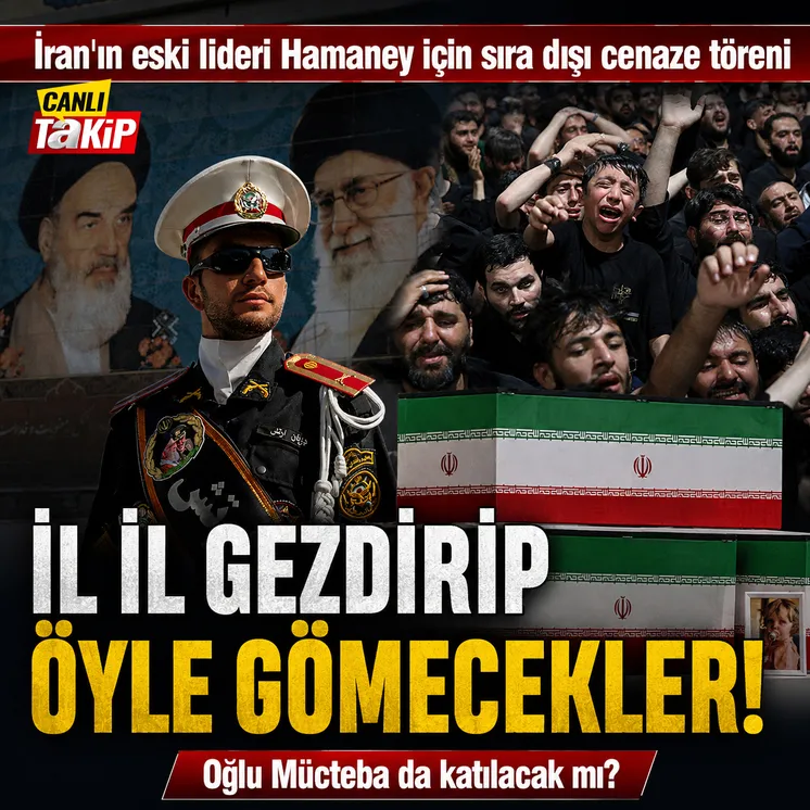 İran'ın eski lideri Ayetullah Ali Hamaney için başkent Tahran'da resmi cenaze töreni başladı