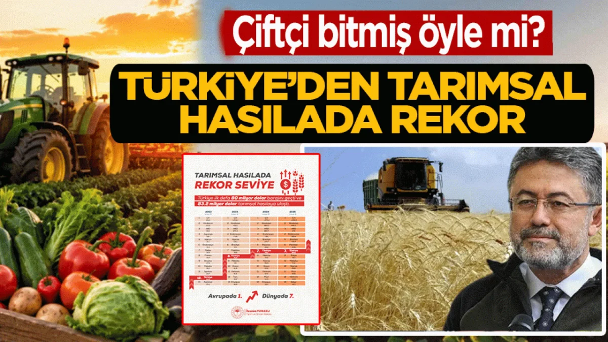 Çiftçi bitmiş öyle mi?